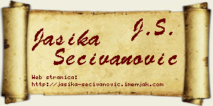 Jasika Sečivanović vizit kartica
